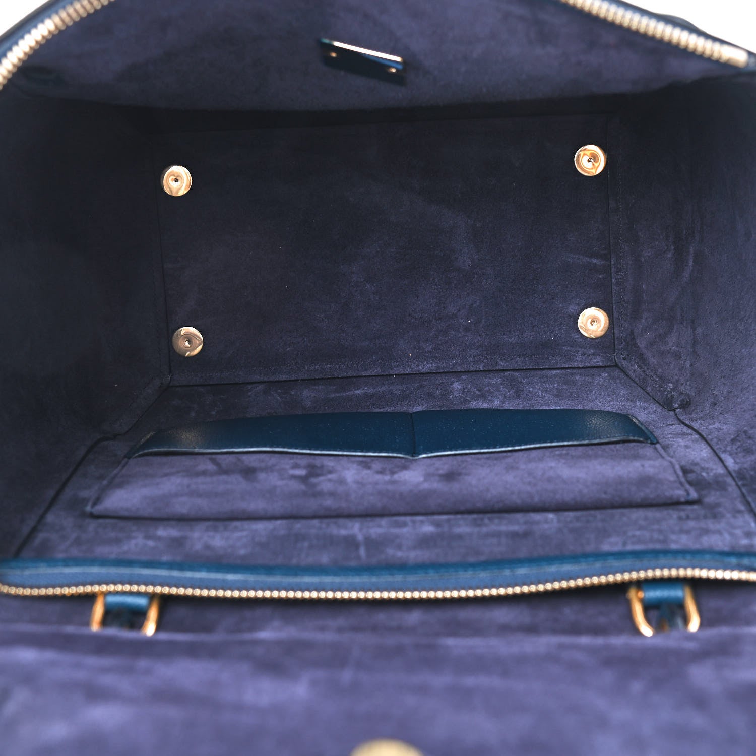 Celine Grained Calfskin Mini Belt Bag Steel Blue 5 of 9