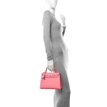 Hermes Epsom Kelly Sellier 25 Rose Confetti 3 of 11