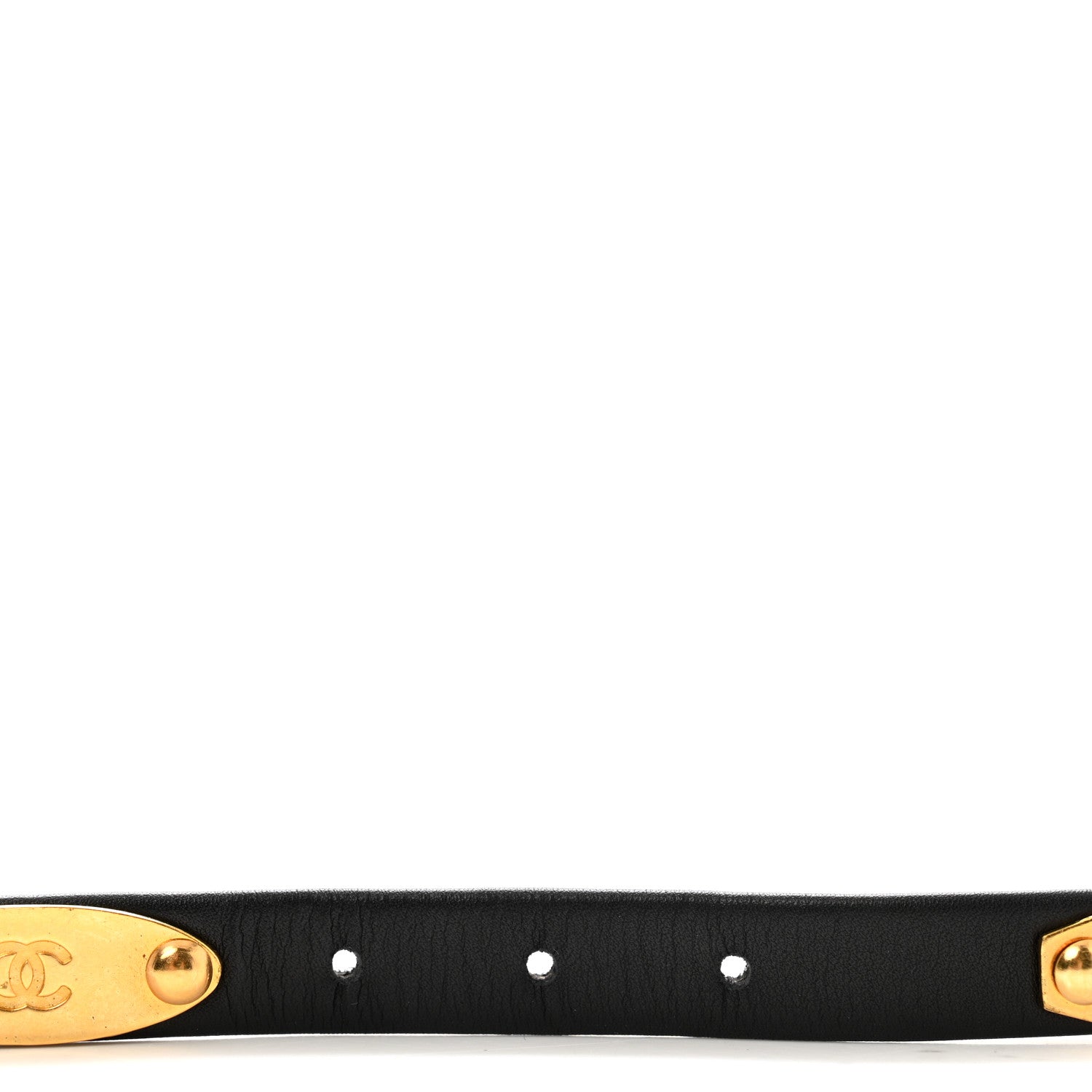 Chanel Metal Lambskin Clover Belt 70 28 Gold 4 of 8