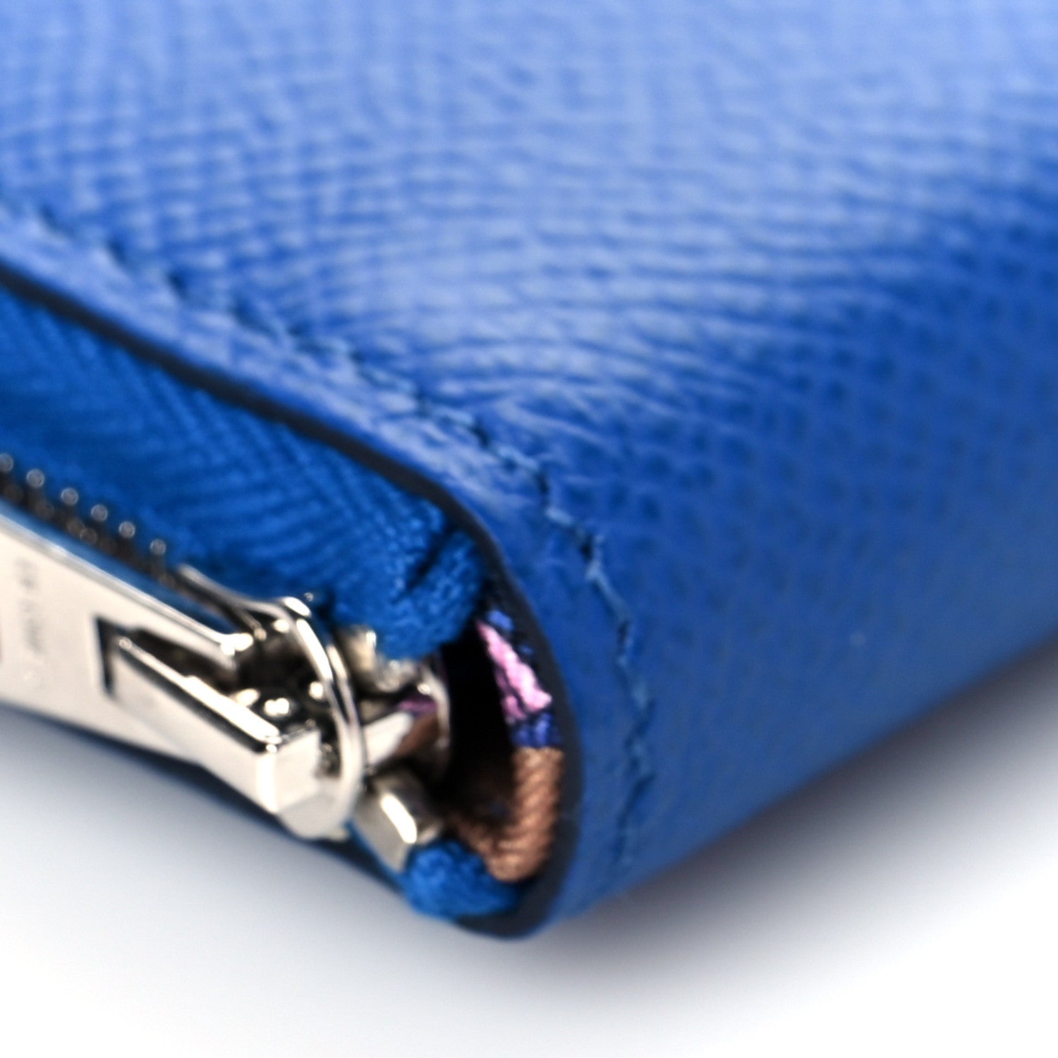 Hermes Epsom Silk'in Compact Wallet Bleu France Biscuit Bleu Saphir 6 of 8