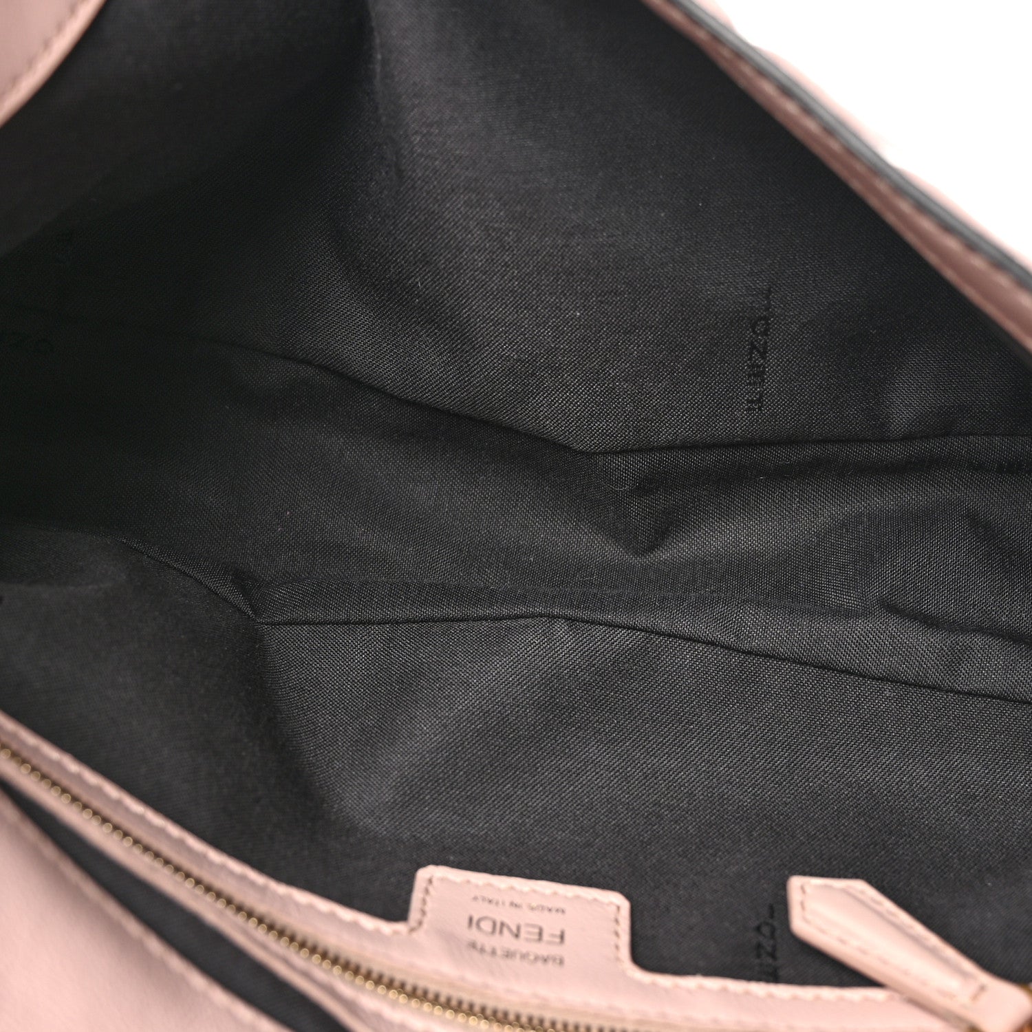 Fendi Nappa FF 1974 Embossed Baguette Rosa Bourbon 5 of 9