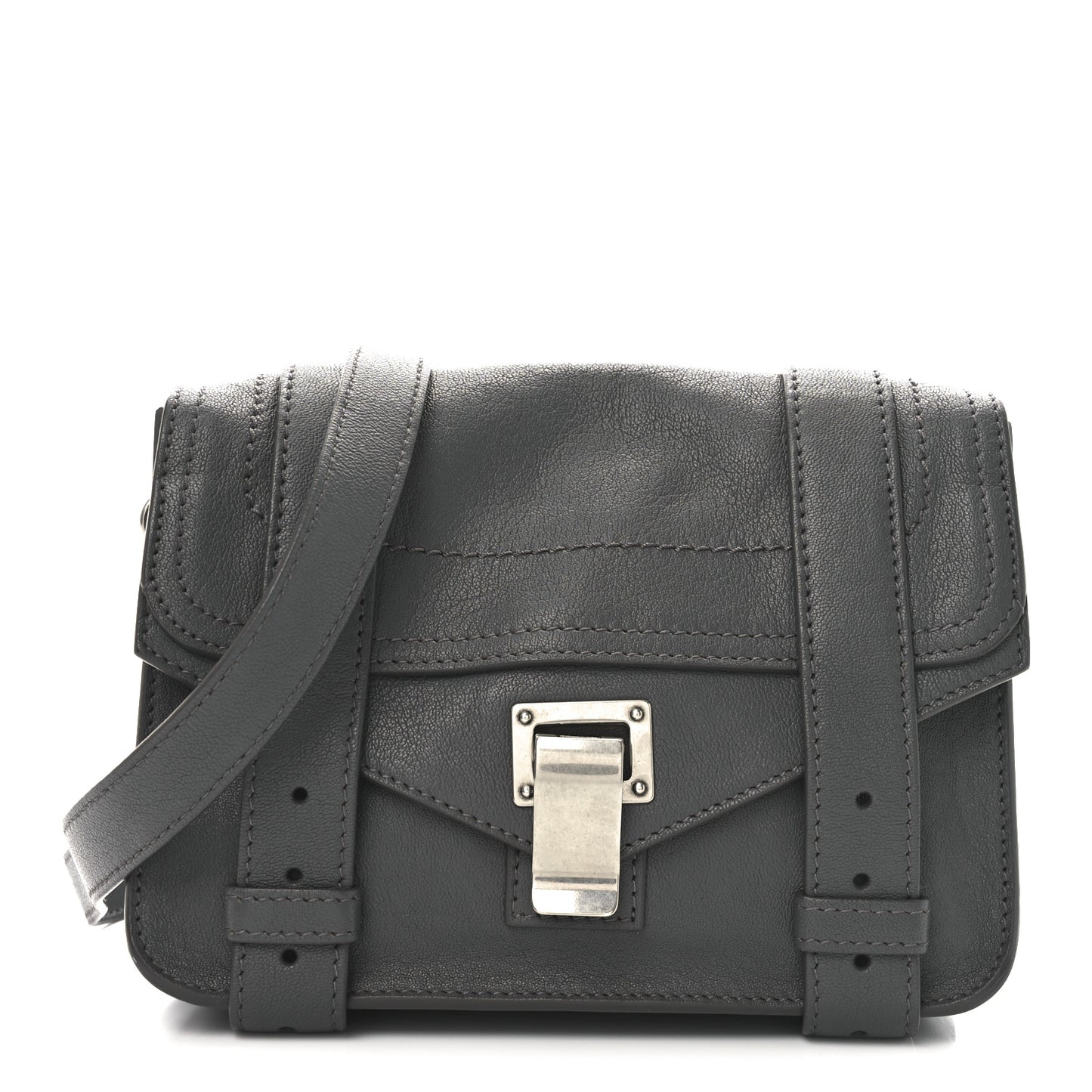 Lambskin PS1 Mini Crossbody Heather Grey
