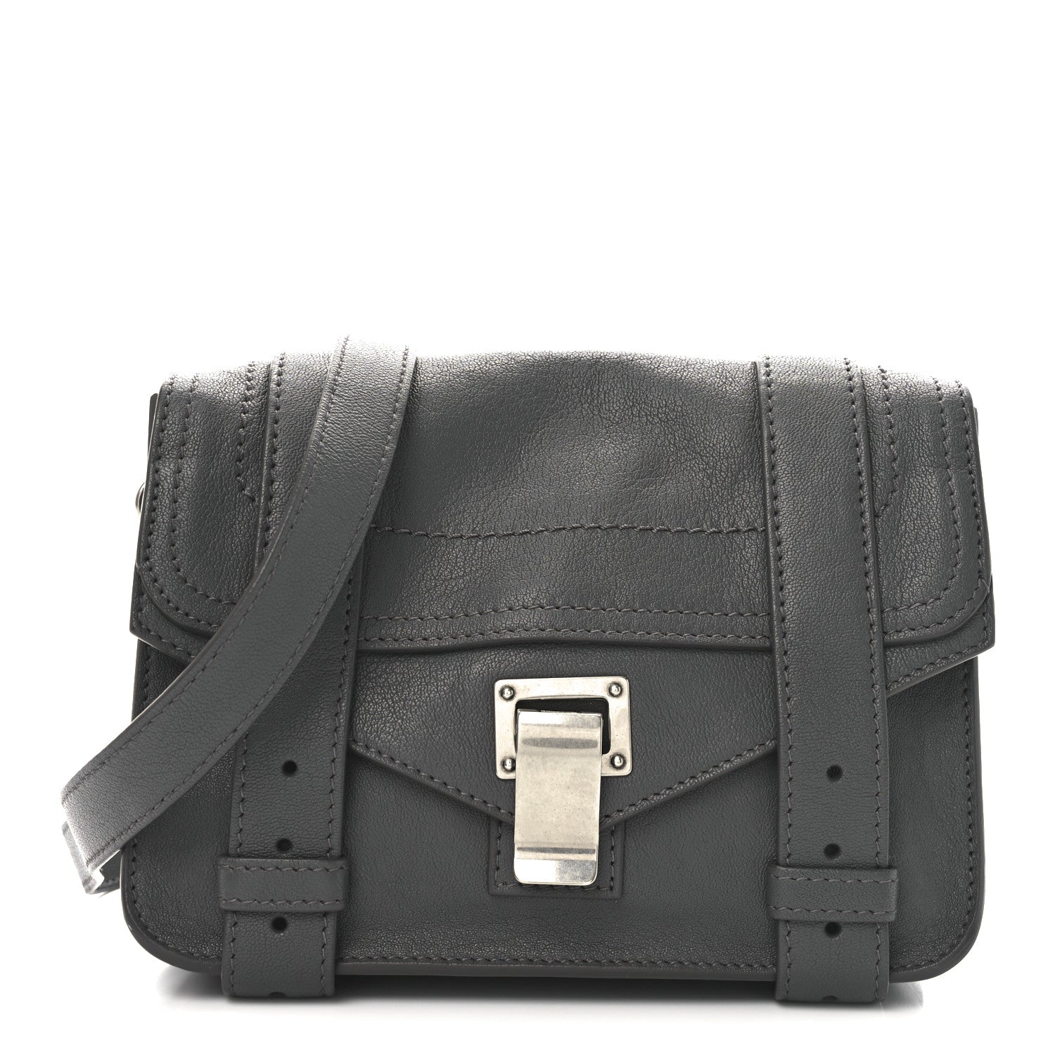 Proenza Schouler Lambskin PS1 Mini Crossbody Heather Grey 1 of 9