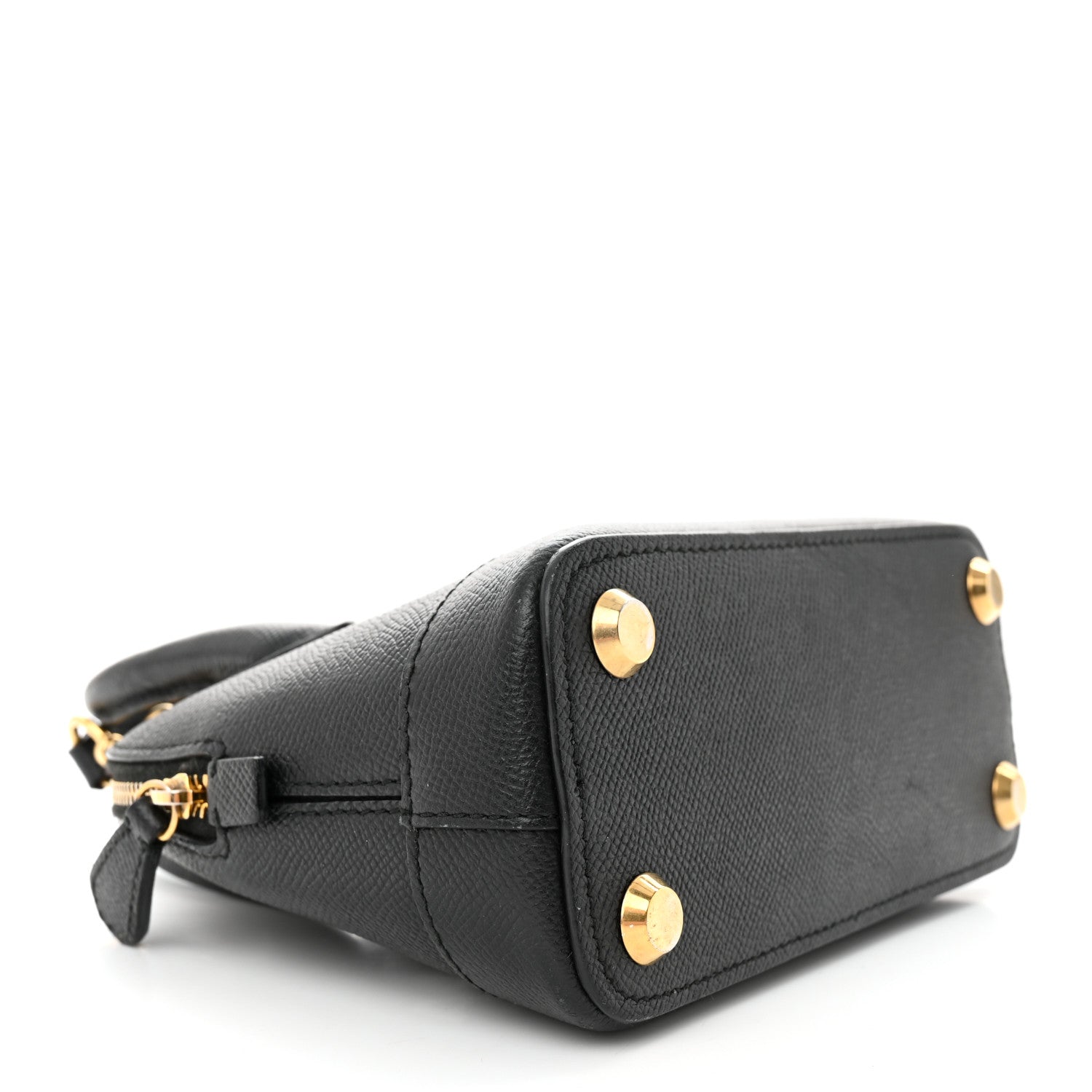 Balenciaga Signature Grained Calfskin XXS Ville Top Handle Bag Black White 4 of 15