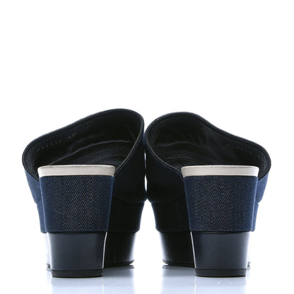 Louis Vuitton Canvas Wedge Mules 40 5 of 8