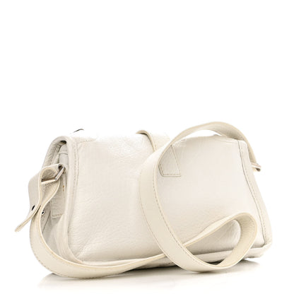 Chanel Calfskin Mademoiselle Flap Shoulder Bag White 3 of 15