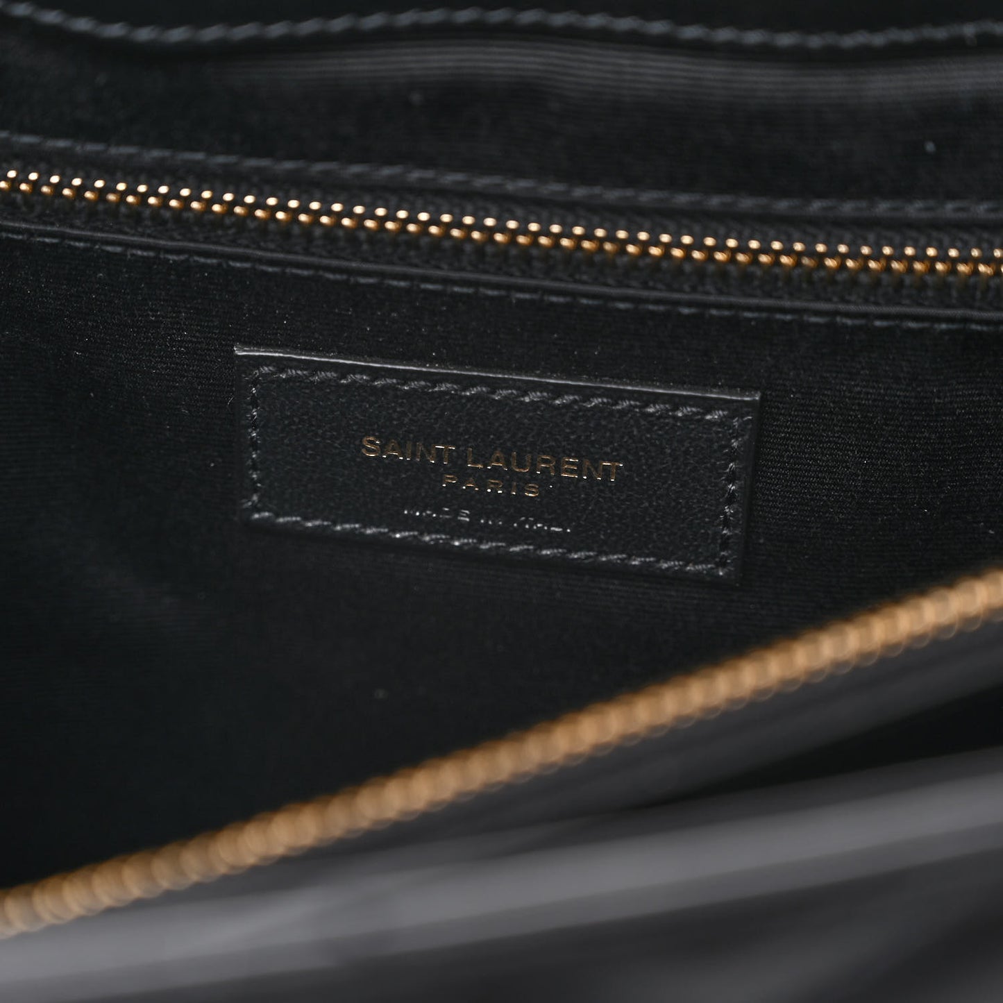 Calfskin Y Quilted Monogram Large Loulou Chain Satchel Black