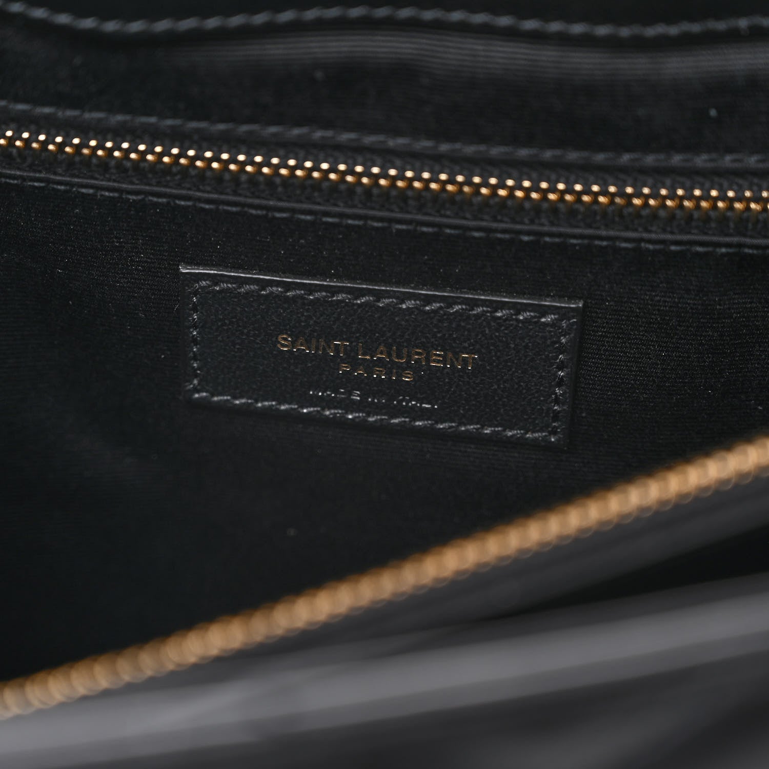 Saint Laurent Calfskin Y Quilted Monogram Large Loulou Chain Satchel Black 7 of 11