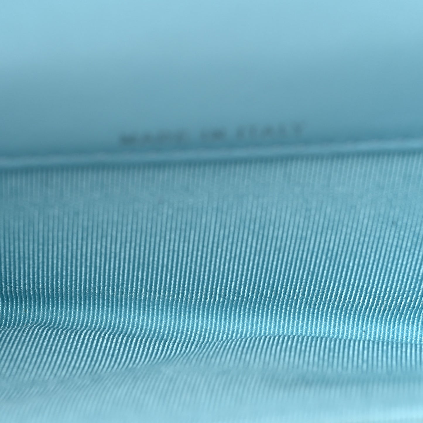 Lambskin Quilted Flap Card Holder Wallet Light Blue