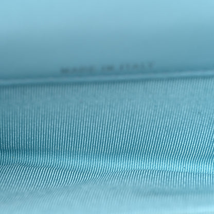 Chanel Lambskin Quilted Flap Card Holder Wallet Light Blue 5 of 8