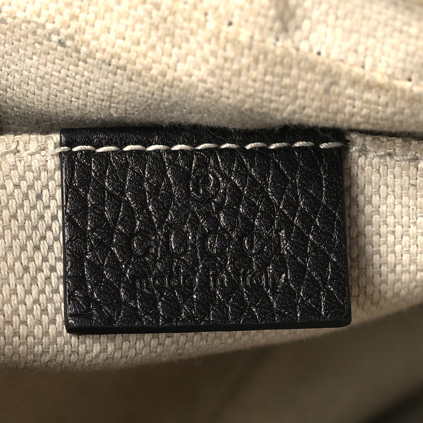 Pebbled Calfskin Small Soho Disco Bag Black