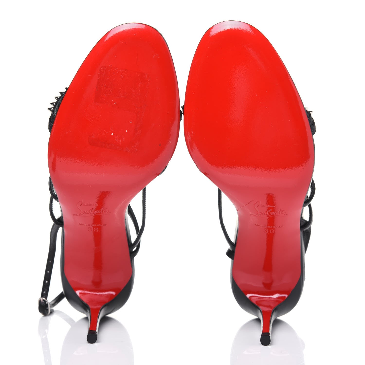 Christian Louboutin Kid Gwinispike 85 Sandals 38 Black 5 of 11