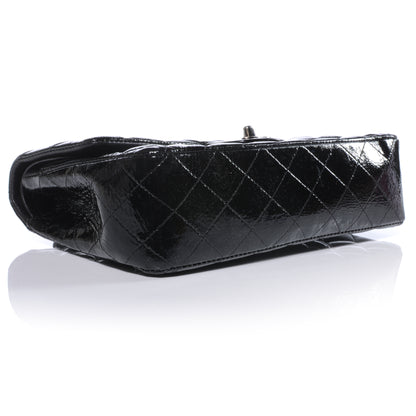 Chanel Patent Medium Double Flap Black 4 of 9