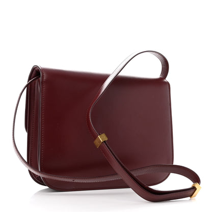 Celine Box Calfskin Medium Classic Box Flap Bag Burgundy 3 of 10