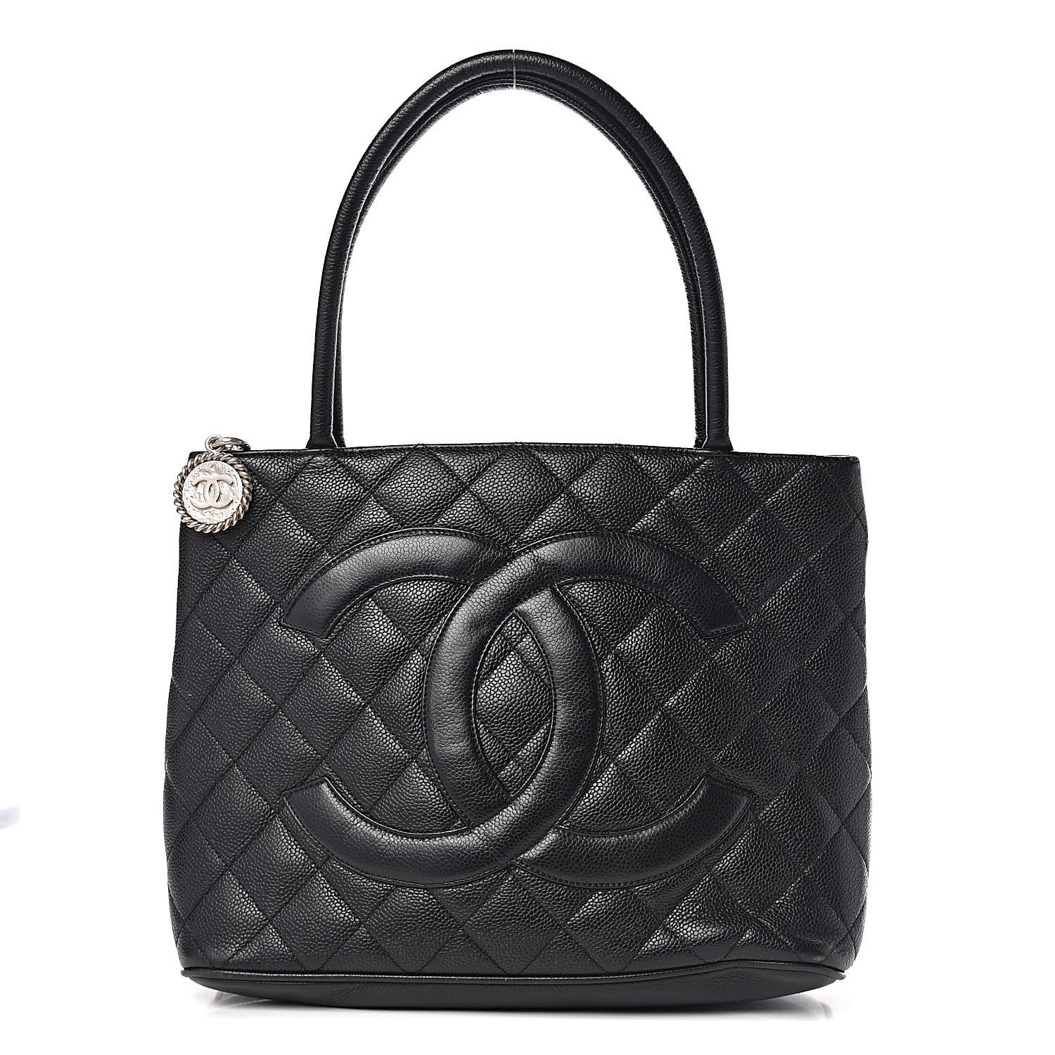 Chanel Caviar Quilted Medallion Tote Black 1 of 12