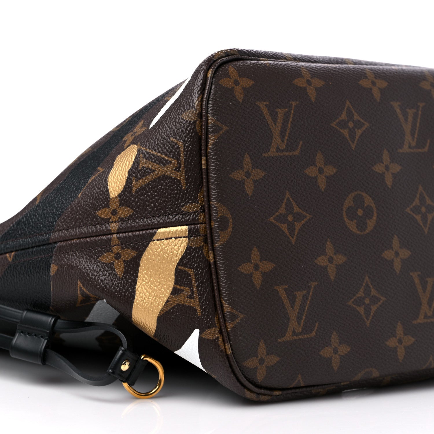 Louis Vuitton X LOL Monogram Neverfull MM Gold Silver 9 of 10