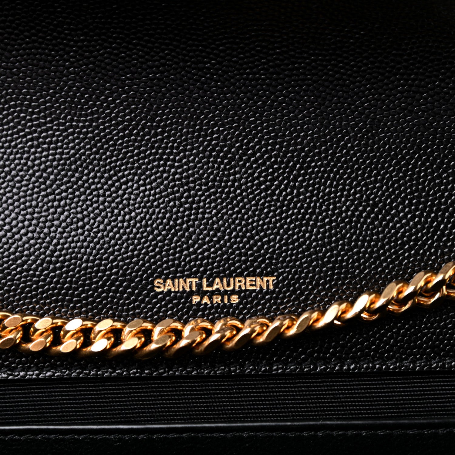 Saint Laurent Grain De Poudre Medium Classic Monogram Kate Satchel Black 7 of 11