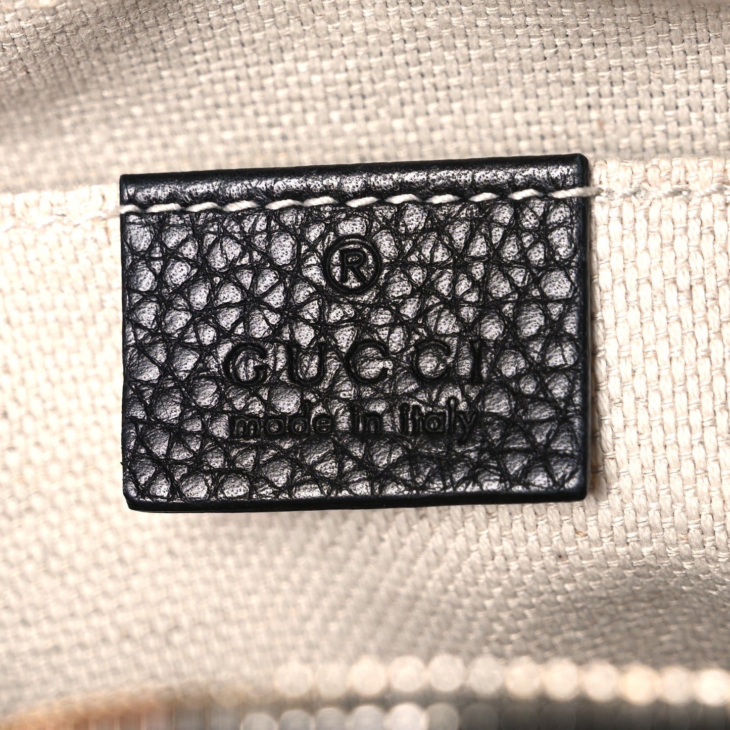 Pebbled Calfskin Small Soho Disco Bag Black