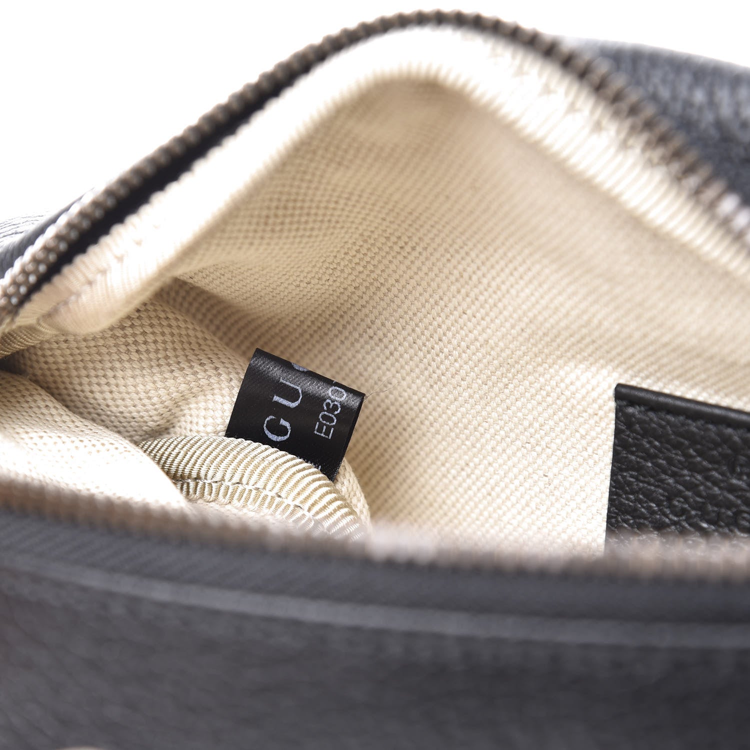 Gucci Grained Calfskin Small Logo Belt Bag Black 9 of 10