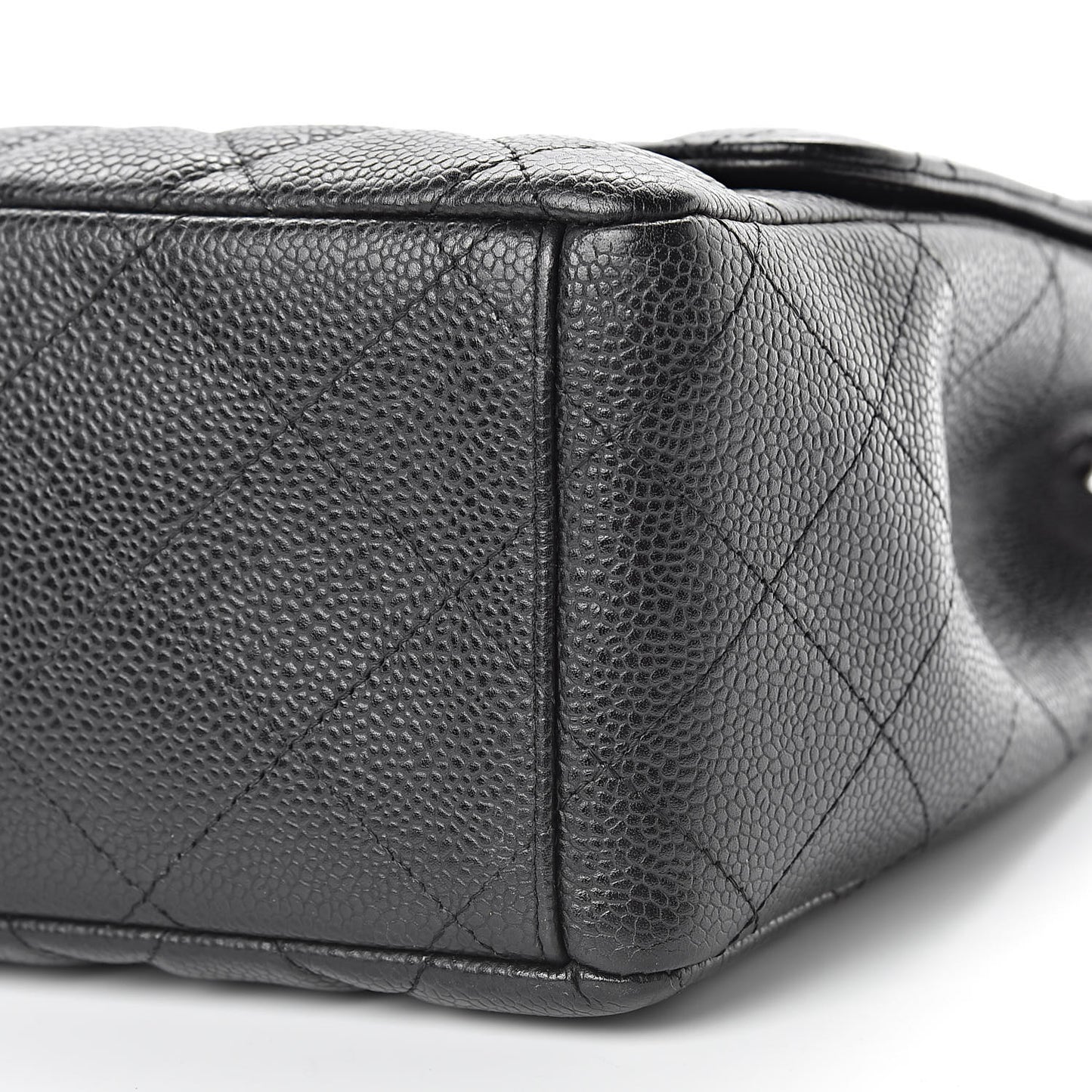 Caviar Quilted Maxi Single Flap Black