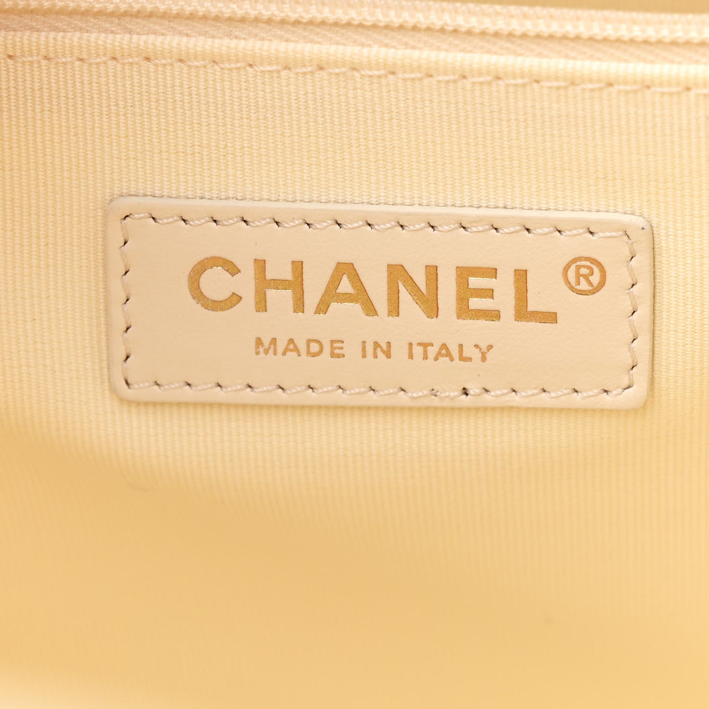 Striped Canvas Medium Deauville Tote Ecru Blue Yellow