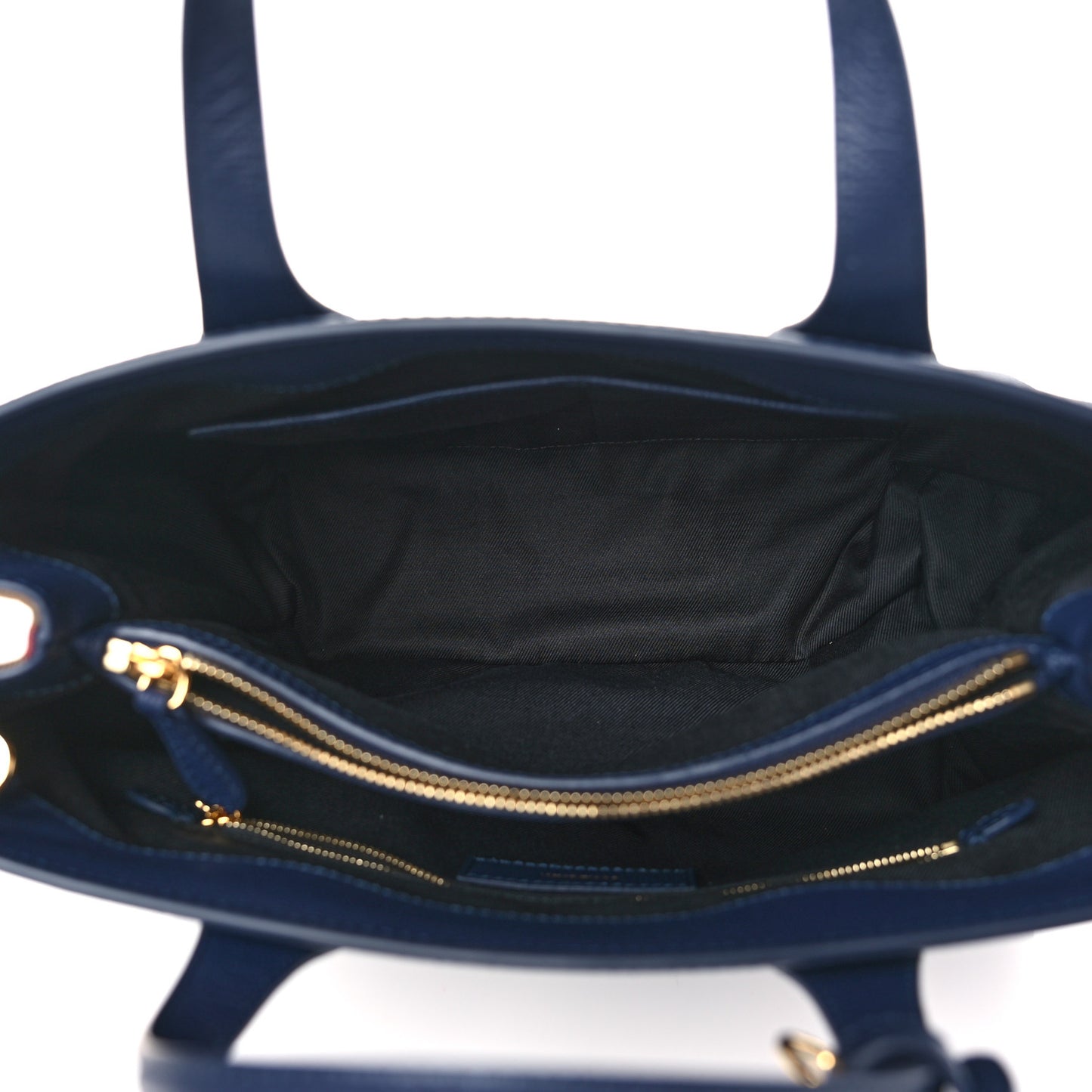 Derby Calfskin Vintage Check Medium Banner Tote Regency Blue
