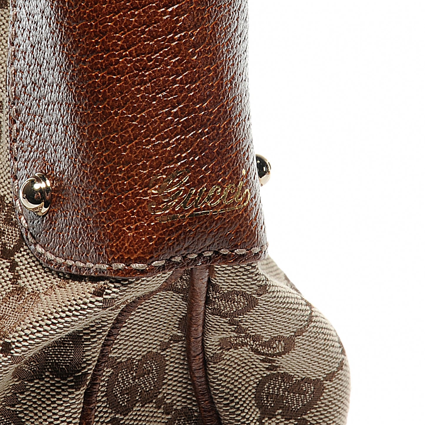Monogram Web Bamboo Ring Hobo Brown