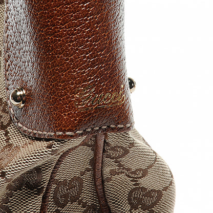 Gucci Monogram Web Bamboo Ring Hobo Brown 7 of 9