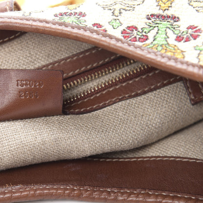Gucci Canvas Pineapple Print Jackie O Bouvier Hobo Brown 7 of 10