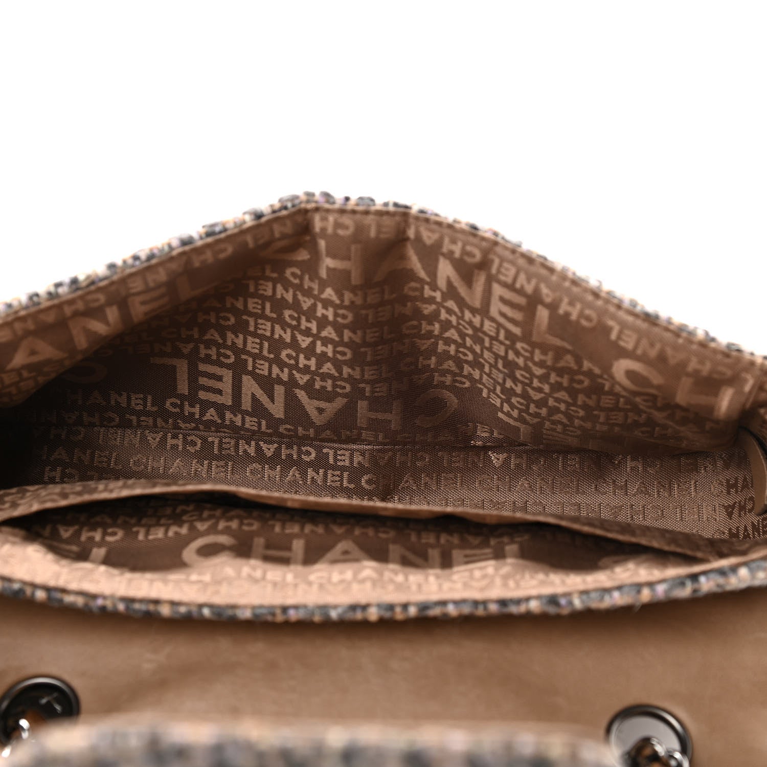 Chanel Tweed Small Fantasy Flap Grey 4 of 12