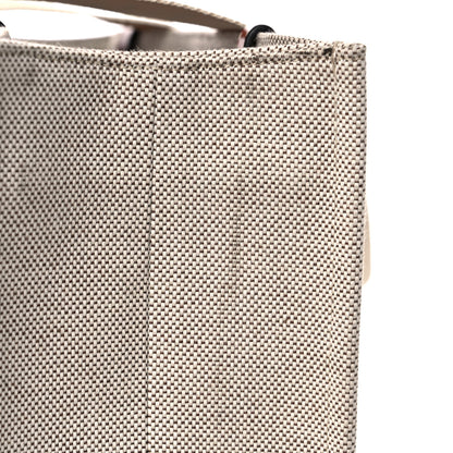 Chloe Cotton Calfskin Medium Woody Ribbon Tote White Brown 18 of 19
