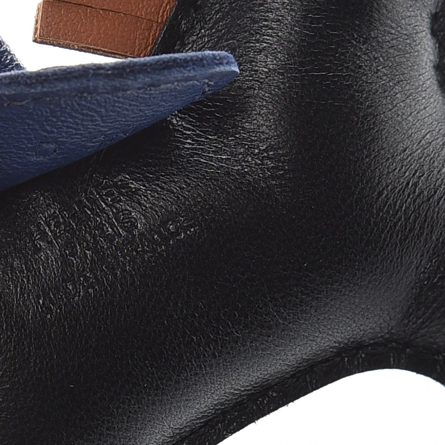 Milo Lambskin Grigri Rodeo Horse Bag Charm PM Black Bleu Saphir Gold