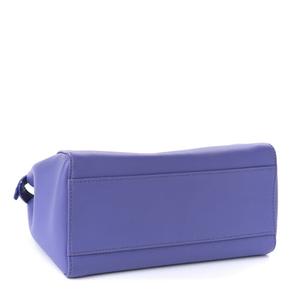 Fendi Nappa Mini Peekaboo Iconic Satchel Viola Cassis 4 of 10