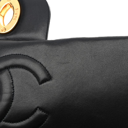 Chanel Lambskin Quilted XL Jumbo Single Flap Black 12 of 17