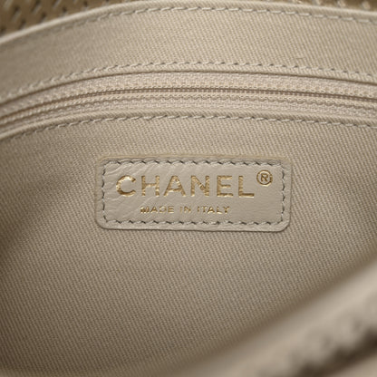 Chanel Metallic Perforated Calfskin Small Up In The Air Flap Light Gold 6 of 10