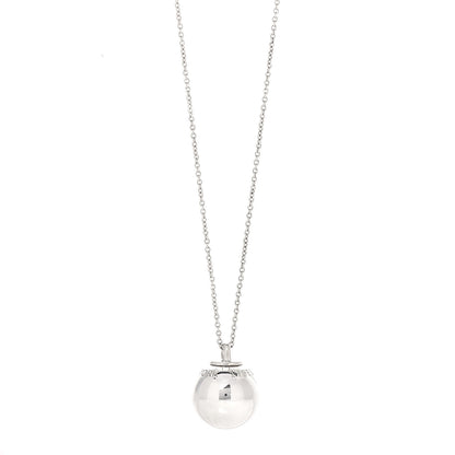 Tiffany Sterling Silver 19mm HardWear Ball Pendant Necklace 1 of 6