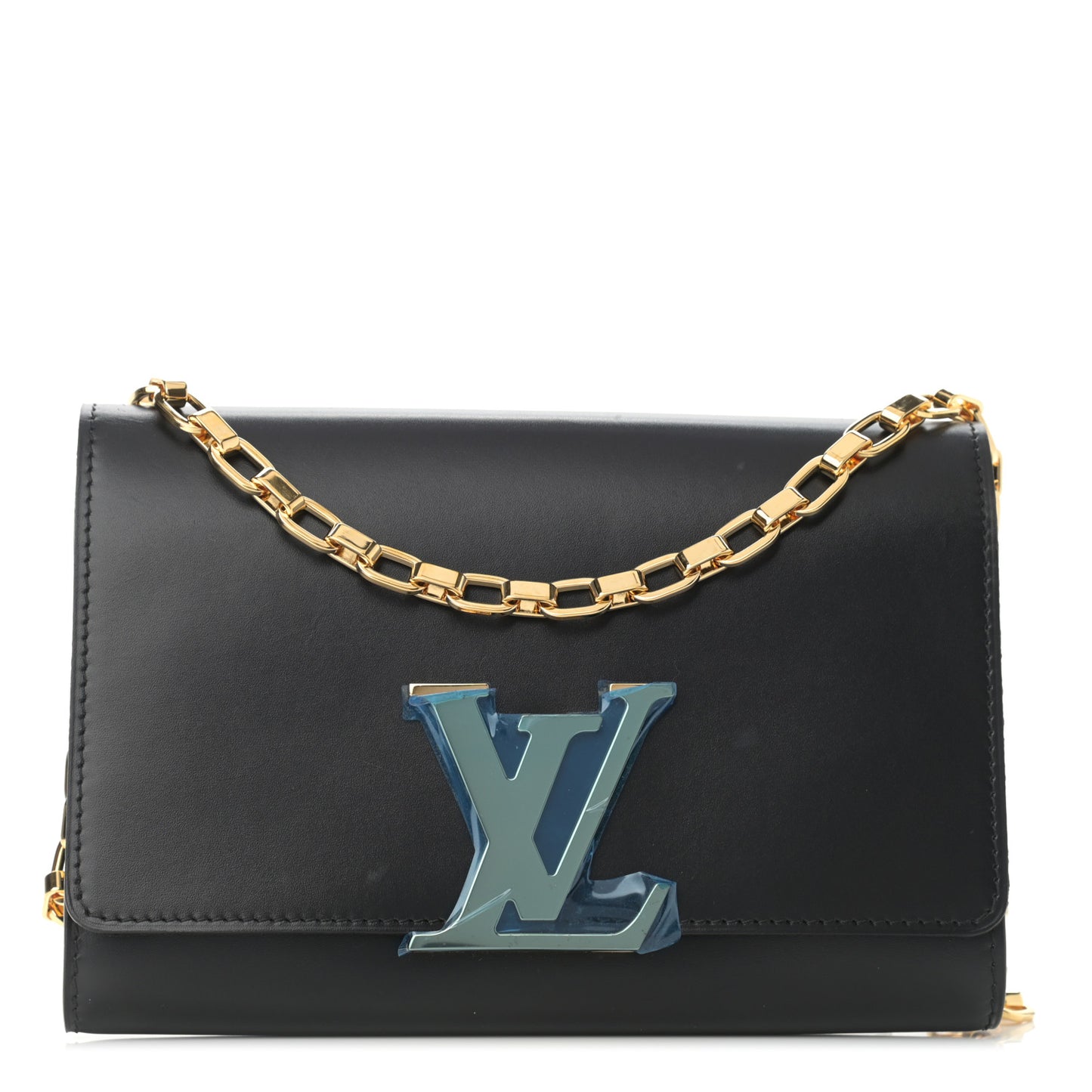 Calfskin Chain Louise MM Black