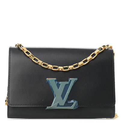 Louis Vuitton Calfskin Chain Louise MM Black 1 of 10