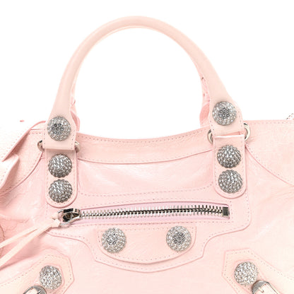Balenciaga Agneau Arena Giant Rhinestone Hardware Small Le City Petal Pink 8 of 11