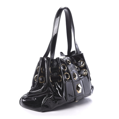 Jimmy Choo Patent Studded Ramona Black 4 of 9