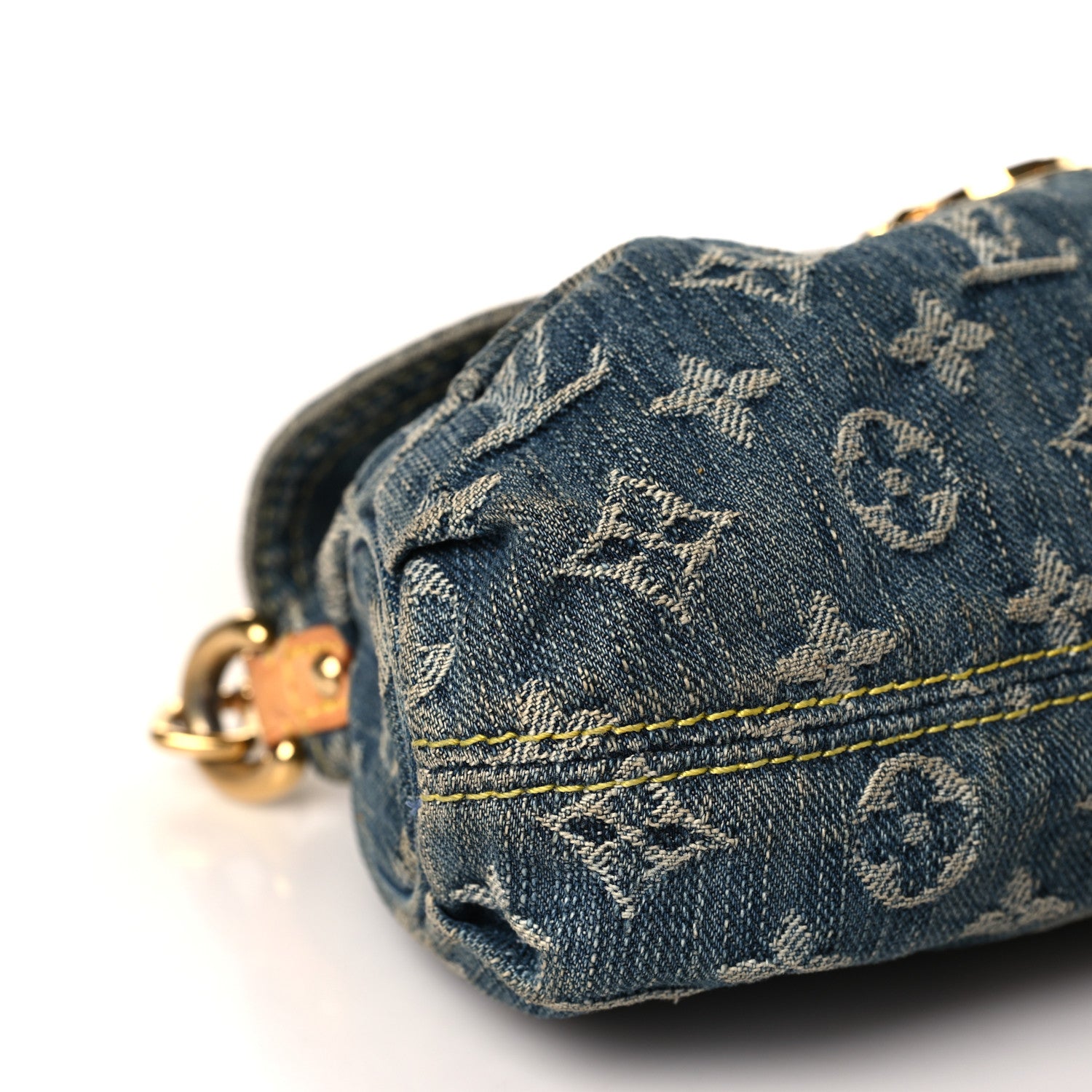 Louis Vuitton Monogram Denim Mini Pleaty Blue 7 of 9