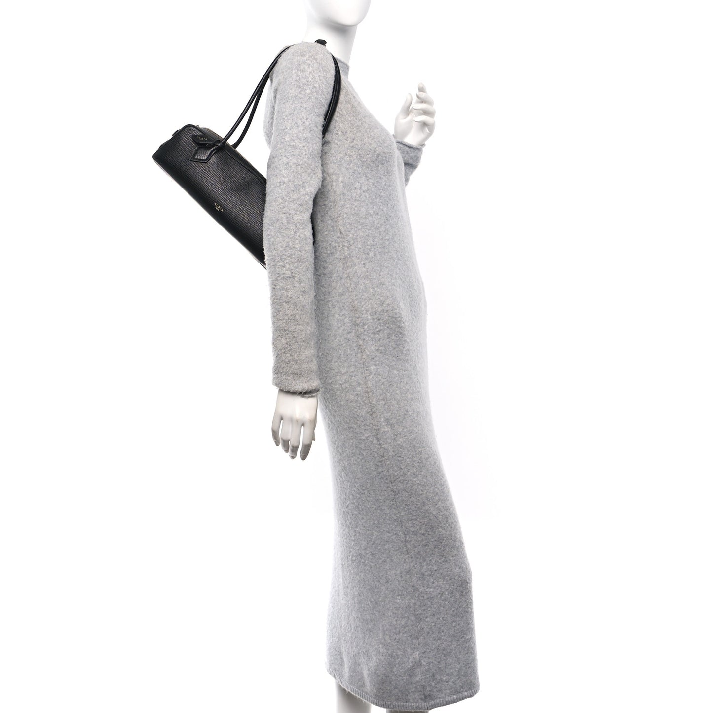 Goatskin Medium Le Teckel Bag Black