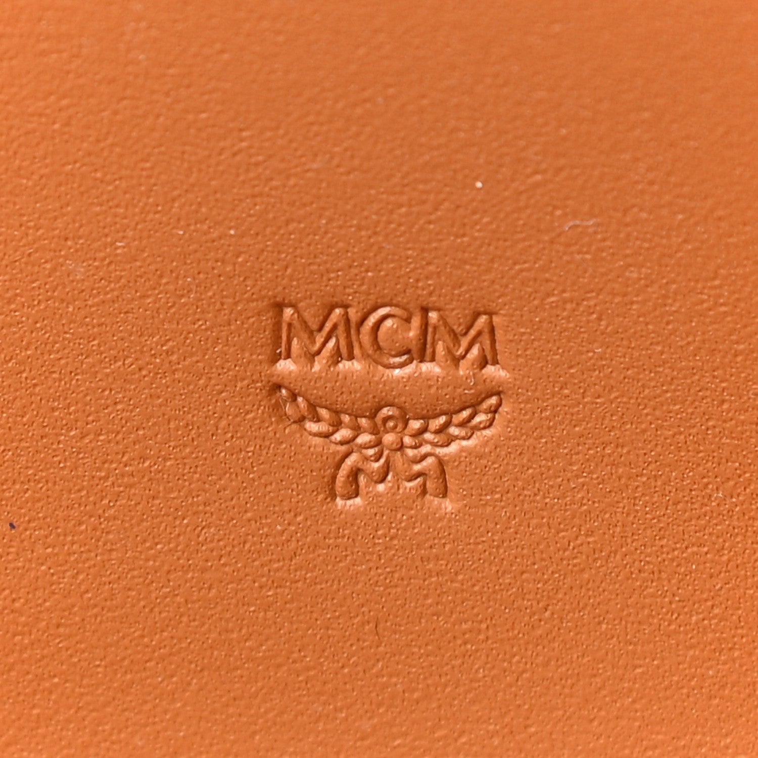 MCM Visetos Large Zip Around Wallet Cognac 6 of 9