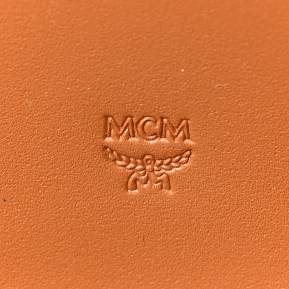 MCM Visetos Large Zip Around Wallet Cognac 6 of 9