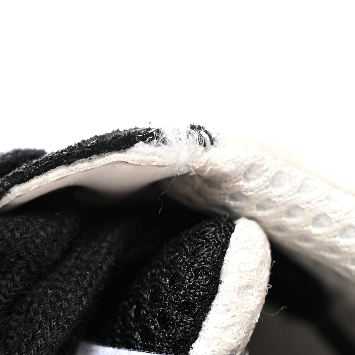 Chanel Mesh Suede Grained Calfskin Womens CC Sneakers 38 Black White 9 of 11