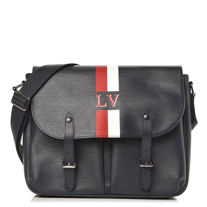 Louis Vuitton Epi Christopher Messenger Navy Stripes 1 of 7