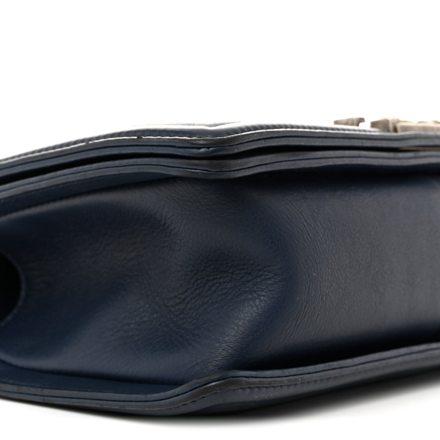 Chanel Calfskin Double Stitch Medium Boy Flap Marine 9 of 14