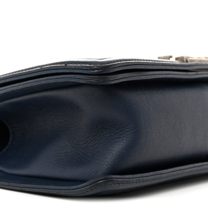 Chanel Calfskin Double Stitch Medium Boy Flap Marine 9 of 14