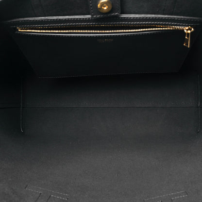 Tom Ford Grained Calfskin Small T Tote Black 4 of 5
