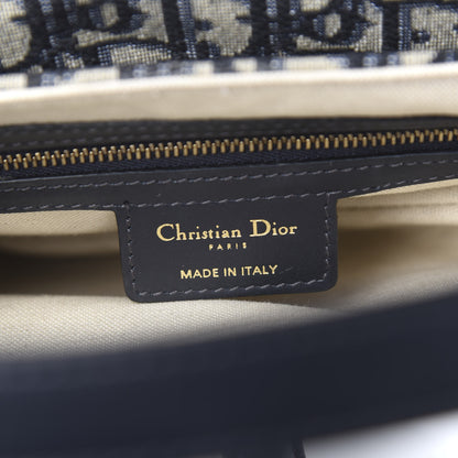 Christian Dior Oblique Saddle Bag Blue 5 of 8